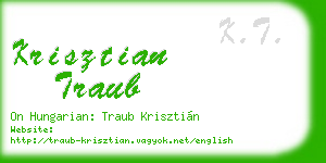 krisztian traub business card