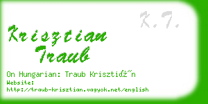 krisztian traub business card